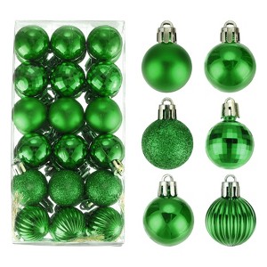 Unique Bargains Shatterproof Home Party Decorative Christmas Tree Hanging Ball Ornaments 36 Pcs - 1 of 4