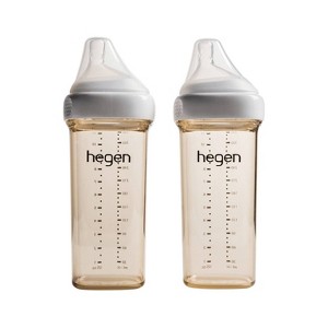 Hegen Feeding Bottle - Amber - 11oz/2pk - 1 of 4