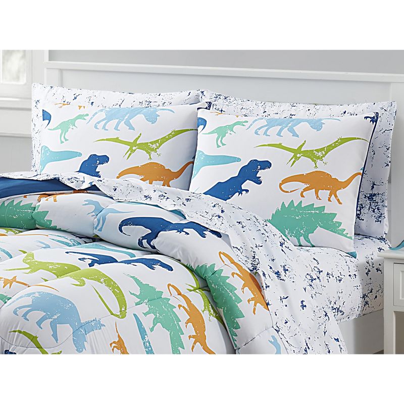 Dinosaur Kids Printed Bedding Set Includes Sheet Set by Sweet Home Collection™, 2 of 6