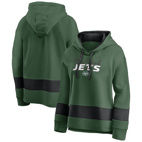 NFL New York Jets Women's Halftime Adjustment Long Sleeve Fleece Hooded  Sweatshirt - S