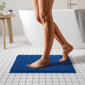 Mayshine Luxury Plush Shaggy Chenille Bathroom Mat, Non-Slip Bathmat, Super Absorbent Bathroom Rug - 1 of 4
