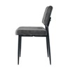 Modern Velvet Dining Chairs Set Of 2, Fabrics Upholstered Kitchen Chairs, Kitchen Side Chair With Black Metal Leg - 4 of 4