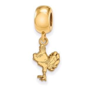 Black Bow Jewelry 14k Yellow Gold Plated Sterling Silver Virginia Tech Hokies NCAA Bead Charm - 1 of 3