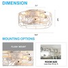 Airsurfer 12.5-inch 7-Blade Distressed White Caged Ceiling Fan with Remote and Light - 3 of 4