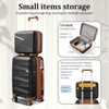 Luggage 4 Piece Sets(14/20/24/28), Hard Shell Lightweight TSA Lock Carry on Expandable Suitcase with Spinner Wheels Travel Set for Men Women - 3 of 4