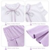 Girls Skirts with Ruffle Sleeve Tops Tie Detail Skirts Ruffled Trim Girls Tops with Pleated Flutter Skirts - 3 of 4