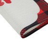 Unique Bargains Christmas Place Mats Linen Red Black White 13 " x 17.7 " 2 Pcs - 4 of 4