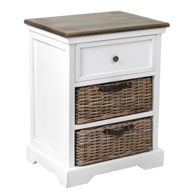 Acheson Mahogany Nightstand White - East At Main