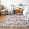 Delara Machine Washable Area Rug, Soft & Durable, Non-Slip Rug for High Traffic Areas, Beige/Brown - 2 of 4