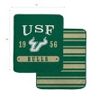 NCAA South Florida Bulls Varsity Plaque Double Sided Royal Plush Blanket: Sports Team Logo - 2 of 3