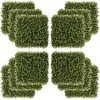 Syemin Patio Decorative Screens, Artificial Grass Wall Panels, Privacy Screen for Outdoor Indoor Garden Fence Backyard, Green, 19.75"*19.75"*1.75" - 4 of 4