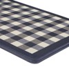 Kate Aurora Navy & White Buffalo Plaid Memory Foam Anti-Fatigue Kitchen Floor Mat 30 In. W X 18 In. L - 2 of 3