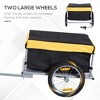 Bicycle Cargo Trailer, Two-Wheel Bike Luggage Wagon Trailer with Removable Cover, Fits 20" - 26" Bicycle Wheels - 4 of 4