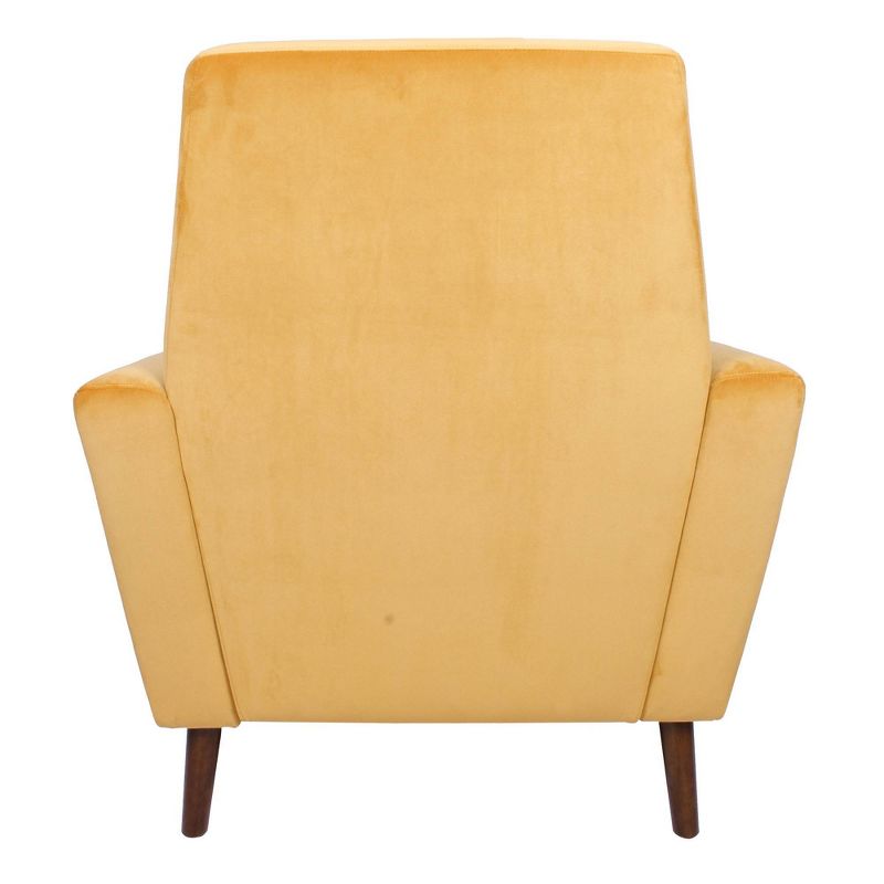 Modern Accent Chair with Button Tufting Yellow - HomePop, 4 of 12