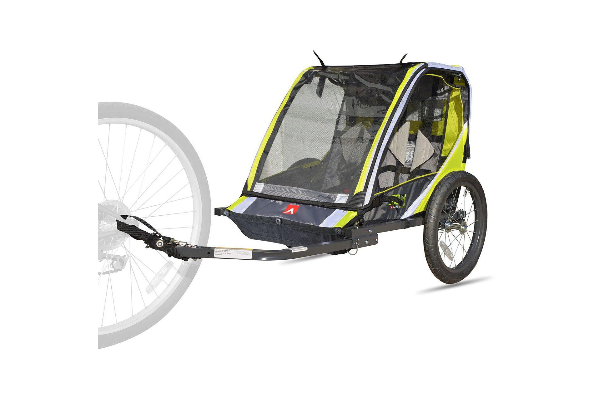 ALLEN Deluxe Child Bike Trailer Green 2 Children