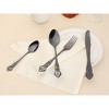 REGALWOVEN Stainless Steel Floral Flatware Set Silverware Set for 6 24 Piece - 4 of 4