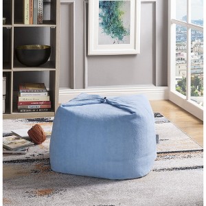 Loungie Magic Pouf 3-in-1 Microplush Ottoman, Bean Bag, Floor Pillow - 1 of 4