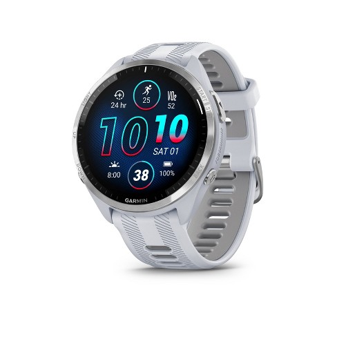 Garmin Forerunner 265 Running Smartwatch, Colorful AMOLED Display, Training  Metrics and Recovery Insights, Whitestone and Tidal Blue