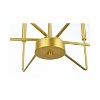 Elegant Lighting Clara 4-Light Flush Mount, Chrome Finish, D14in x H9in - 4 of 4