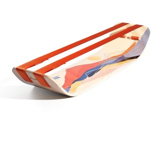 Balance Board for Slackline Training with 1 & 2 Line Options, Gift for Kids & Adults, Ideal for Core Workouts - 1 of 4