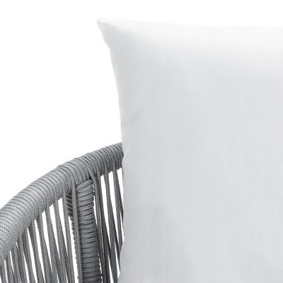 Belmi 4-Piece Grey/Beige Rope-Detailed Outdoor Patio Set