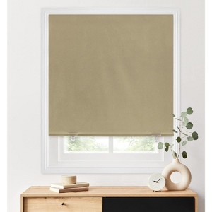 100% Blackout Roller Shades (36''W x 72''H, Beige) - 1 of 3