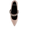Dresden Diamante Brooch Velvet Women Ballerinas - 4 of 4