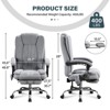 NicBex Massage Chair Boss Chair for Office,360° Swivel Ergonomics Office Chair with Footrest,Recliner Computer Chair with Adjustable Height - 3 of 4