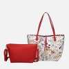 MKF Collection Danielle Reversible Shopper Tote Floral Bag, Crossbody Pouch Handbag Purse by Mia K - 2 of 4