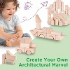 iPlay, iLearn Kid Wooden Building Block Set, Toddler Natural Wood Block Montessori Learning Toy - 3 of 3