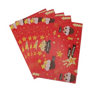 Unique Bargains Gift Wrap Paper Glossy Coated Paper 27.56 "x19.69 " 5 Pcs - 1 of 4