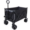 VisioGear Foldable Garden Cart with Heavy-Duty Wheels & 480lbs Load Capacity, Portable Utility Wagon for Camping, Sports, Black, 37.4"*23.03"*38.98" - 4 of 4