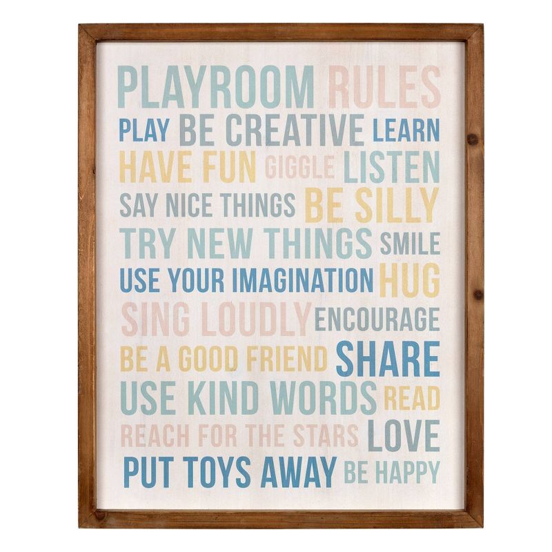 Playroom Rules Wall Art - Stratton Home D&#233;cor, 1 of 8