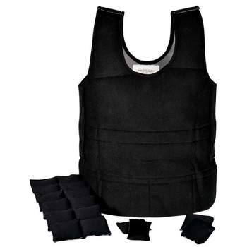 Abilitations Weighted Vest, Black, Large, 6 Pounds