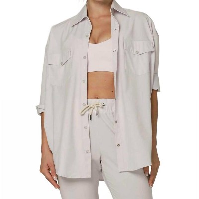 Women's Wo's Black Tie Button Down Long Sleeve Shirt - 925 fit