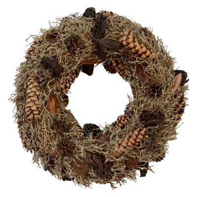  Vickerman 20" Natural Mixed Wreath 