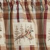 Park Designs Gamekeeper Plaid Lined Pheasant Patch Valance 60" x 14" - 3 of 3