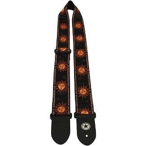 Road Runner Sun Jacquard Guitar Strap Bronze and Black Sun 2 in. - 1 of 1