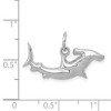 Black Bow Jewelry 14k White Gold Hammerhead Shark Charm - 4 of 4