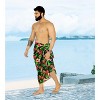 HAPPY BAY Men's Cover Up Hawaiian Summer Long Swim Trunk Swimwear For Men Vacation Beach Holidays Beachwear Pareo One Size Multicolored, Floral - 2 of 4