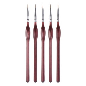 Unique Bargains Detail Nylon Hair Miniature Painting Brush 5 Pcs - 1 of 4