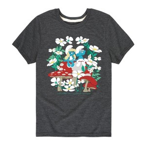 Boys' - Smurfs -  Short Sleeve Graphic T-Shirt - 1 of 4