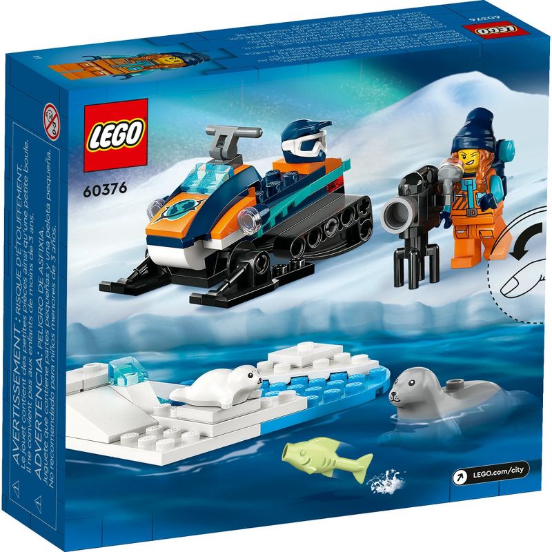 LEGO City Arctic Explorer Snowmobile Building Toy Set 60376, 5 of 8