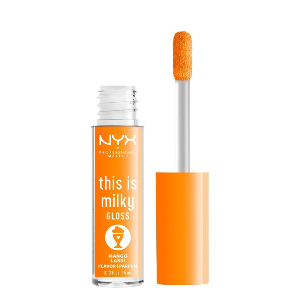 Photos - Lipstick & Lip Gloss NYX Professional Makeup This is Milky Gloss Hydrating Lip Gloss - Mango La 