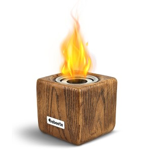 Portable Mini Tabletop Ethanol Fireplace, Indoor & Outdoor Smokeless Fire Pit - 1 of 4