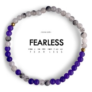 ETHIC GOODS Women's 4mm Morse Code Bracelet [FEARLESS] - 1 of 4