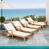 Outdoor Chaise Lounge with Side Table Set, Adjustable Outdoor Chaise Lounge Chair with 4 Positions, Patio Chaise Lounge Chair with Cushion-Koiai - 2 of 4