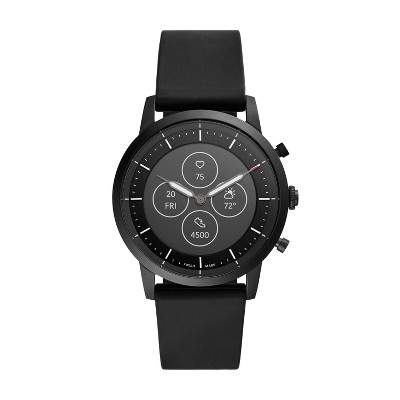 Fossil Hybrid Smartwatch HR Collider 42mm - Black with Black Silicone