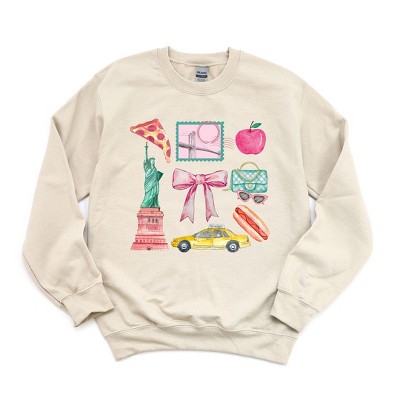 Simply Sage Market Women's Graphic Sweatshirt Coquette New York Collage