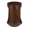Side Table Walnut 17.7"H – Modern Round Mango Wood Table By Zuo Modern - 3 of 4